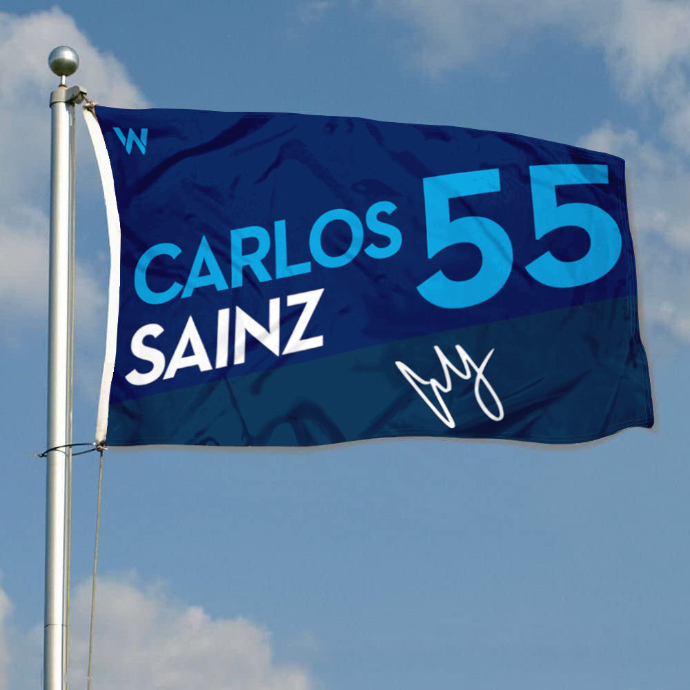 Fyon Carlos Sainz 55# William Racing Flag Banner