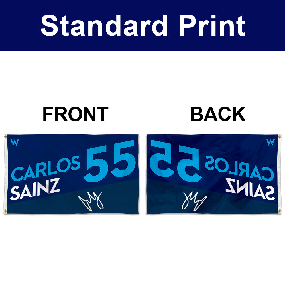 Fyon Carlos Sainz 55# William Racing Flag Banner