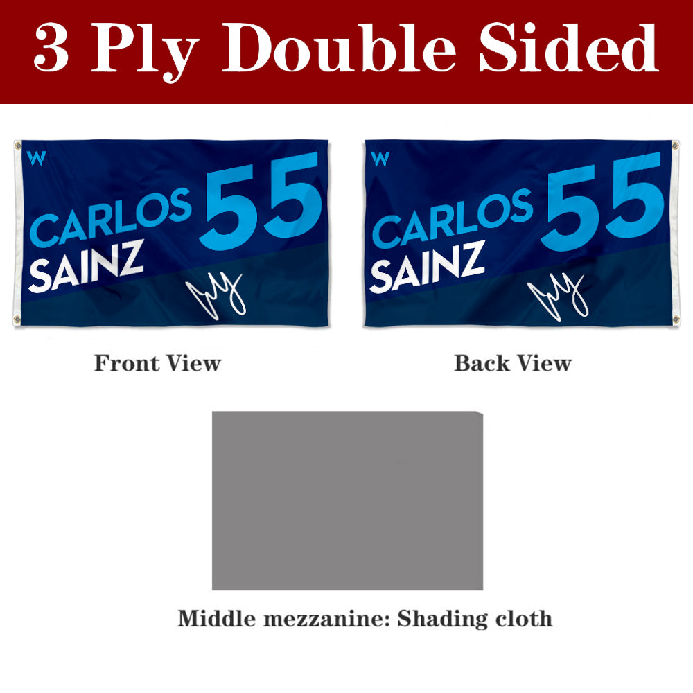 Fyon Carlos Sainz 55# William Racing Flag Banner