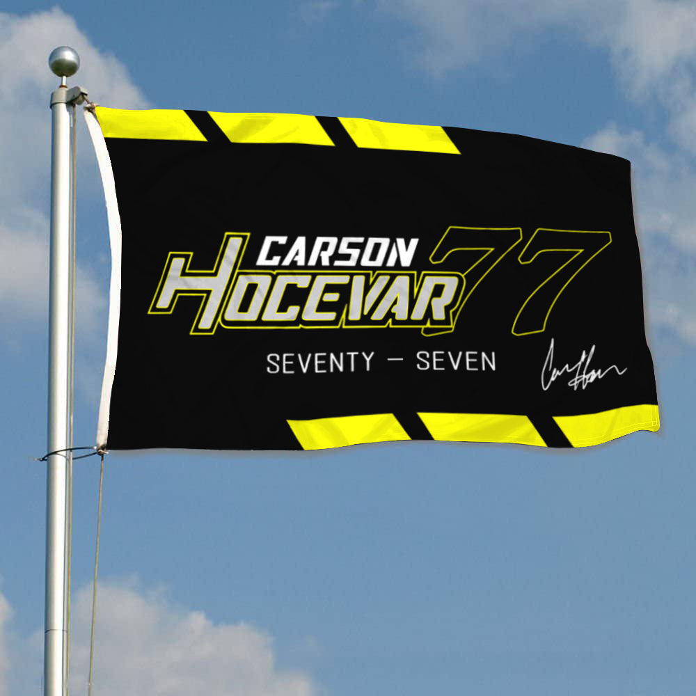 Fyon Carson Hocevar #77 Flag Bannr 2024 Flags Indoor and Outdoor Banner