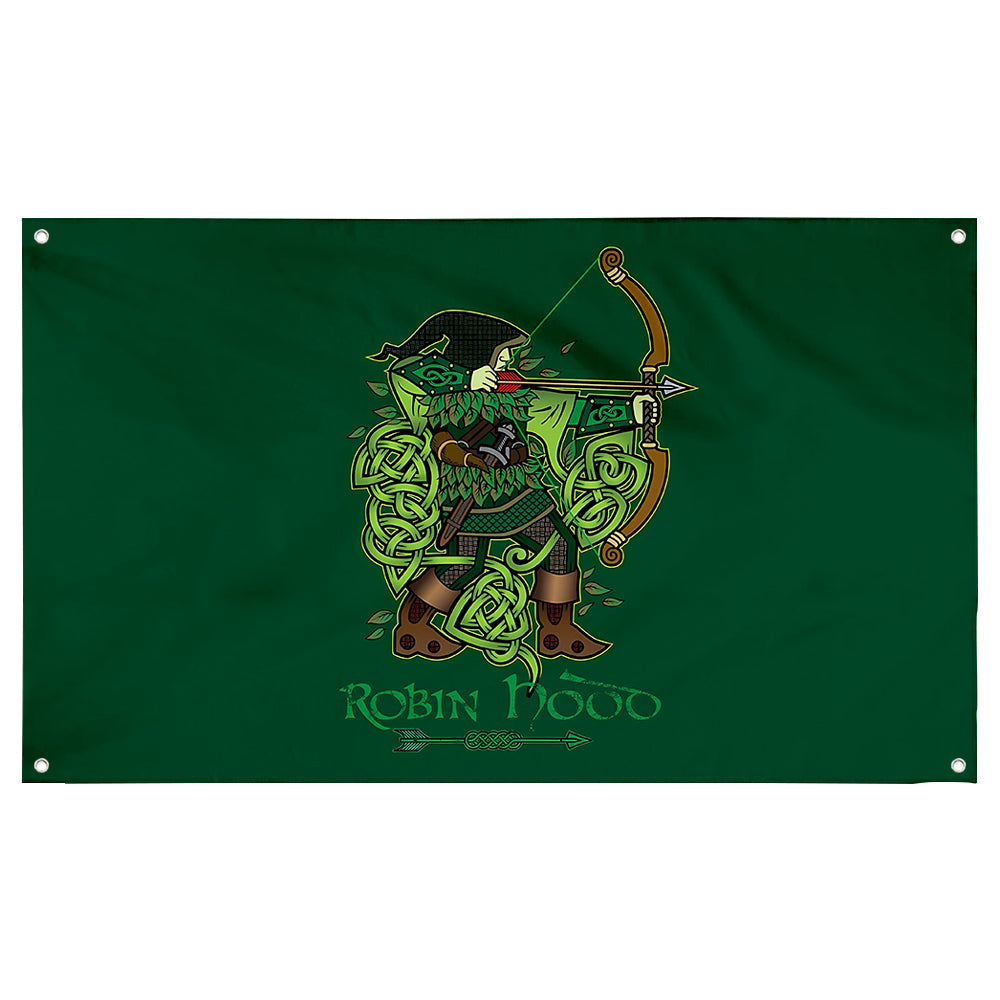 Fyon Cartoon Robin Tapestry Flag Banner