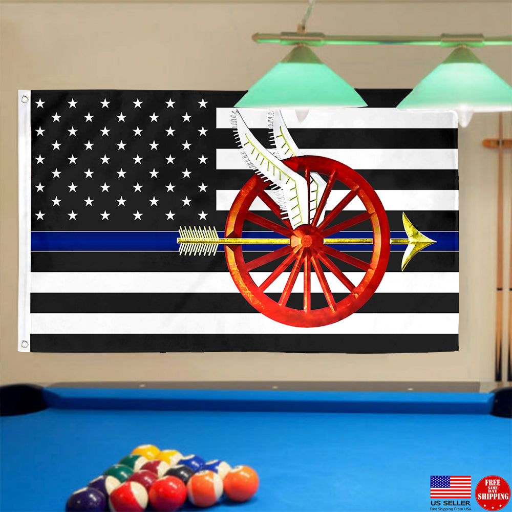 Fyon Police Motor Officer Flag Indoor and outdoor banner