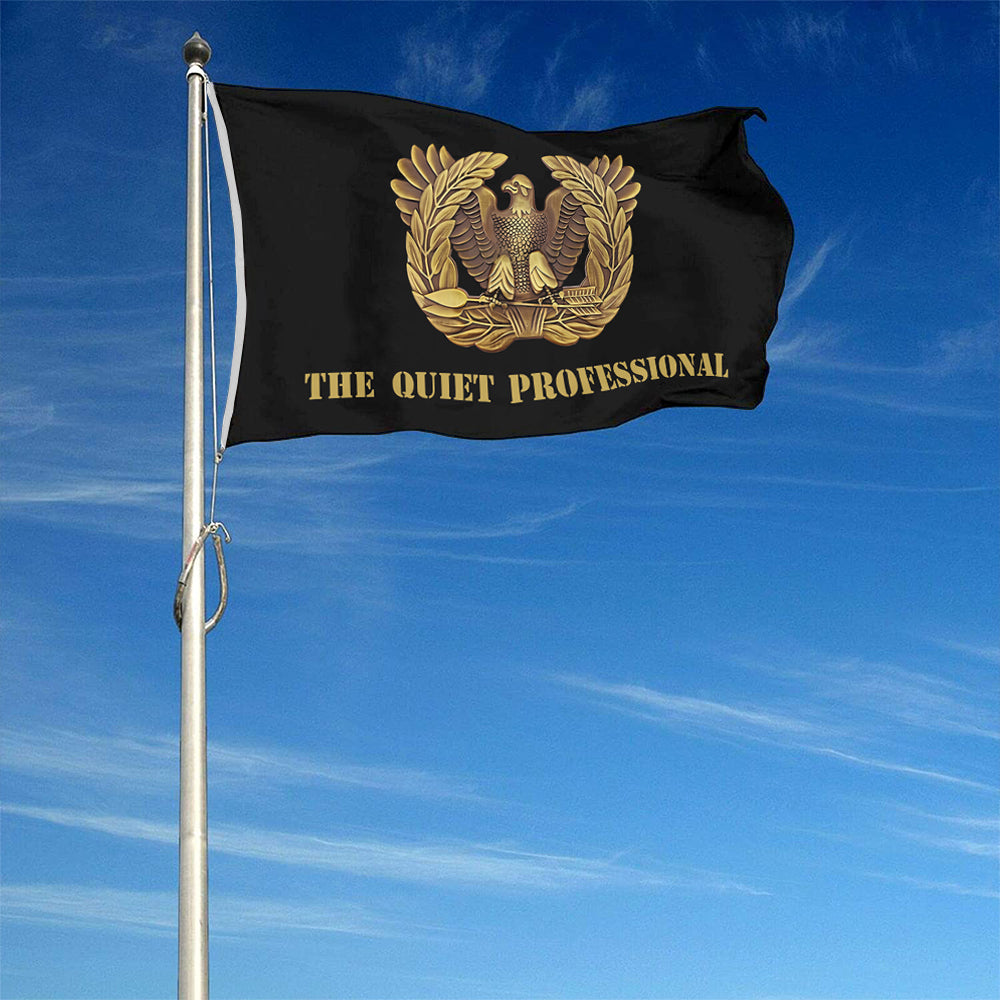 Fyon Warrant Officer Flag Black Indoor and outdoor banner