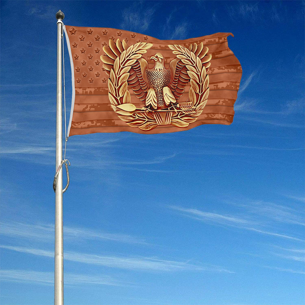 Fyon Warrant Officer Flag Brown Indoor and outdoor banner