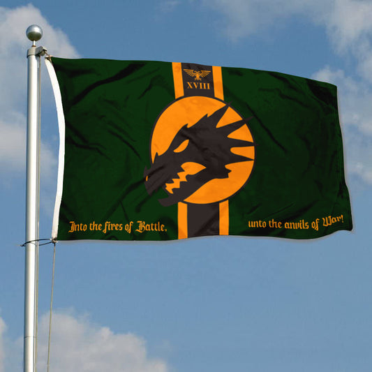 Fyon Warhammer 40k Salamander Flag Indoor and outdoor banner 32825