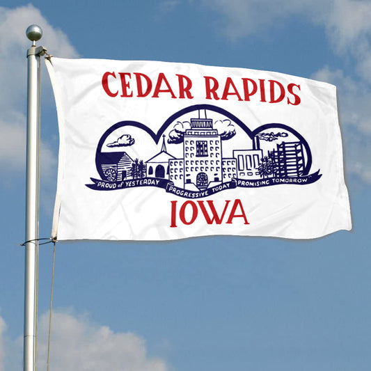 Fyon Cedar Rapids 1962-2021, Iowa Flag Banner
