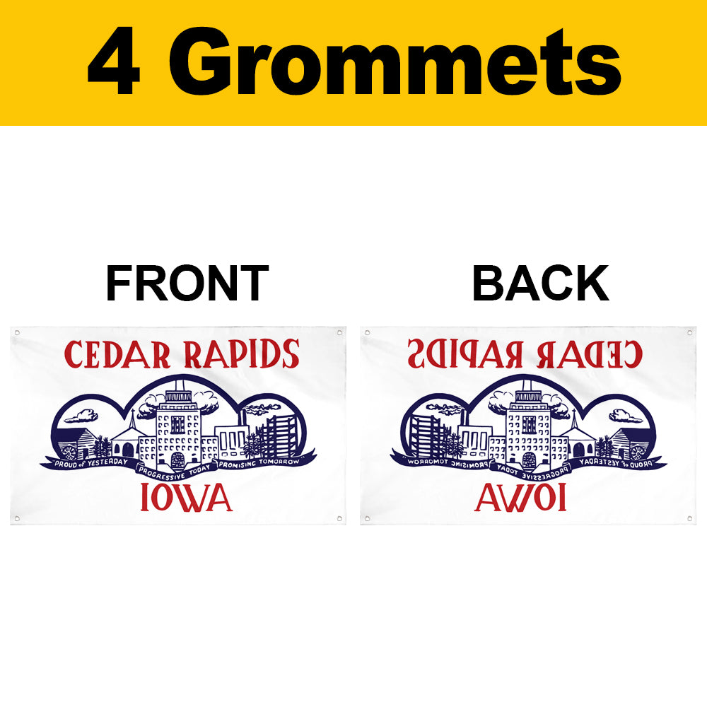 Fyon Cedar Rapids 1962-2021, Iowa Flag Banner