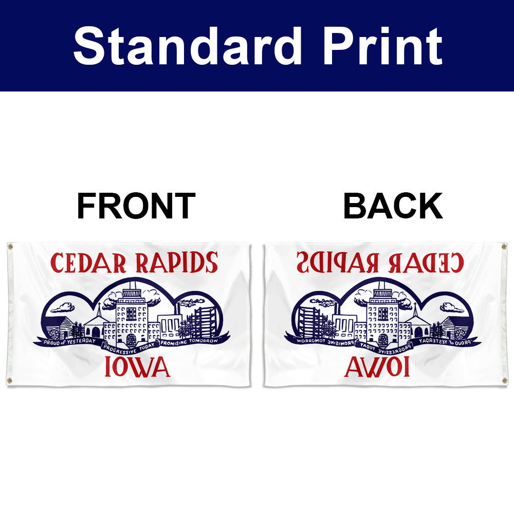 Fyon Cedar Rapids 1962-2021, Iowa Flag Banner