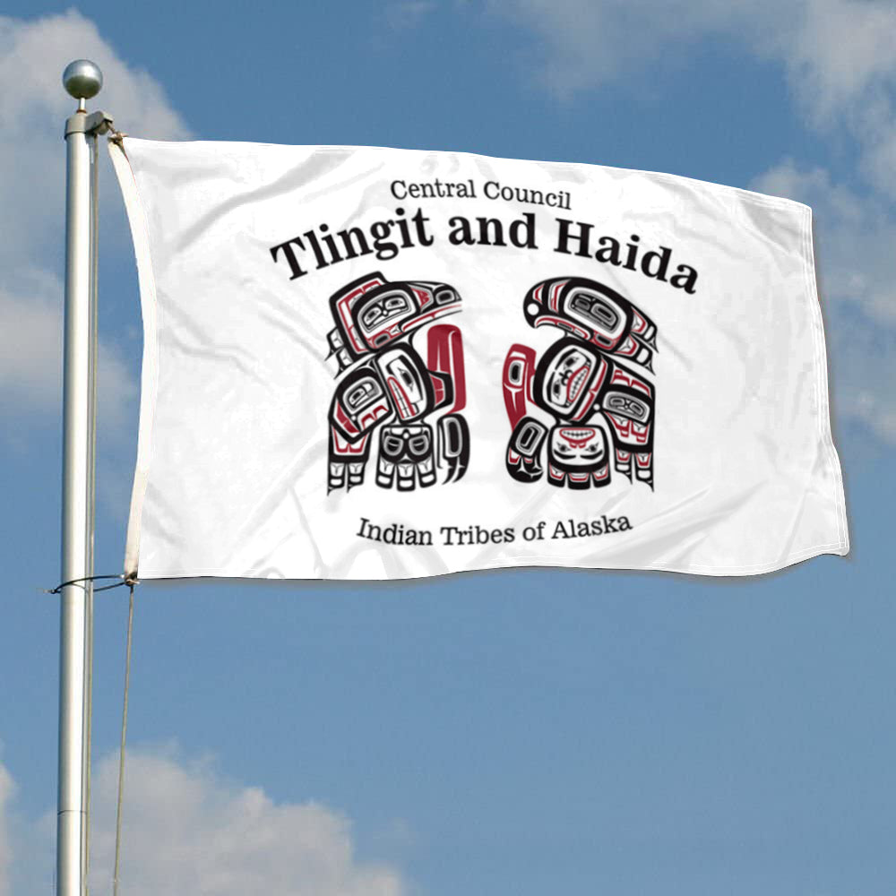Fyon Central Council of the Tlingit and Haida Indian Tribes Flag Banner