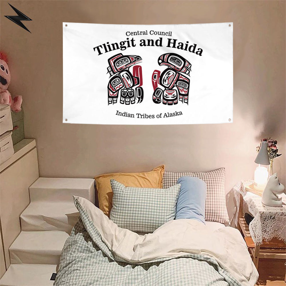 Fyon Central Council of the Tlingit and Haida Indian Tribes Flag Banner