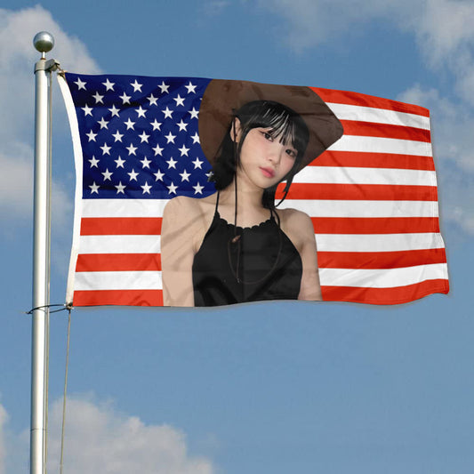 Fyon Chae won American Flag Indoor and outdoor banner