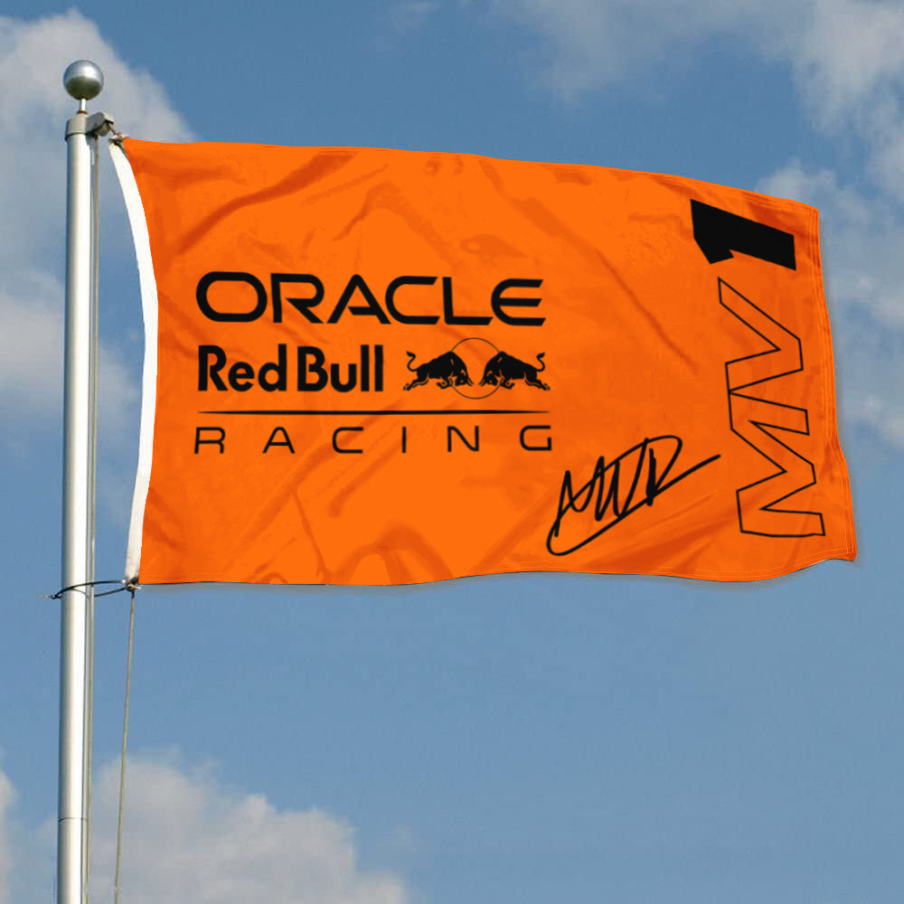 Fyon Checkered Racing Flag Max Verstappen #1 Flag Banner Sign Flags Indoor and Outdoor Banner