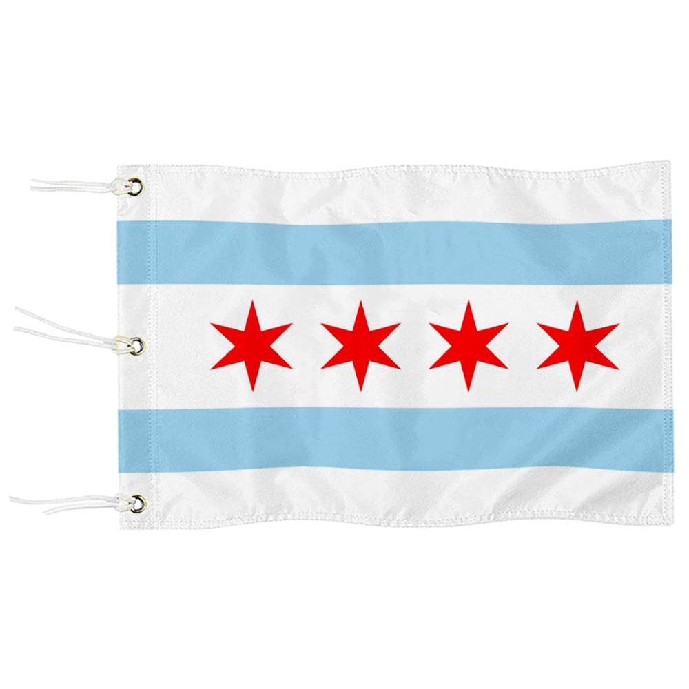 Fyon Chicago Illinois Golf Pin Flag PGA Flag Banner Grommets