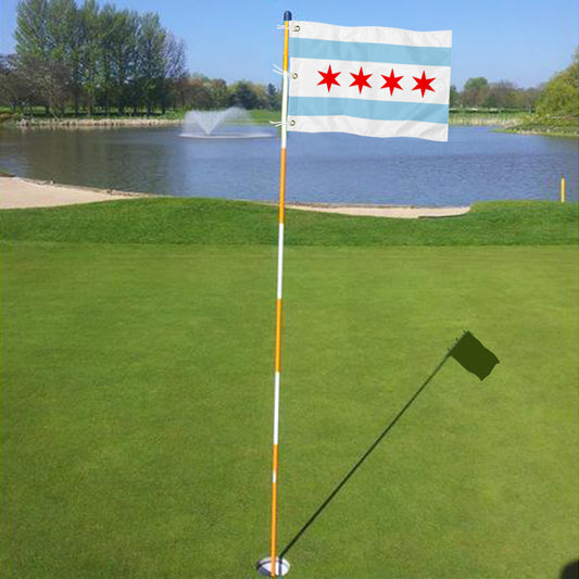Fyon Chicago Illinois Golf Pin Flag PGA Flag Banner Grommets