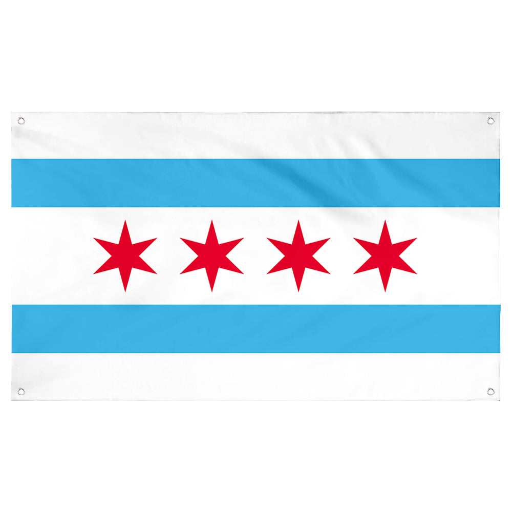Fyon Chicago, Illinois Flag Banner