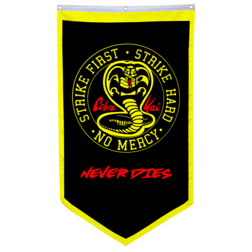Fyon Cobra Kai Strike First Hard No Mercy Flag Banner 30x50inch