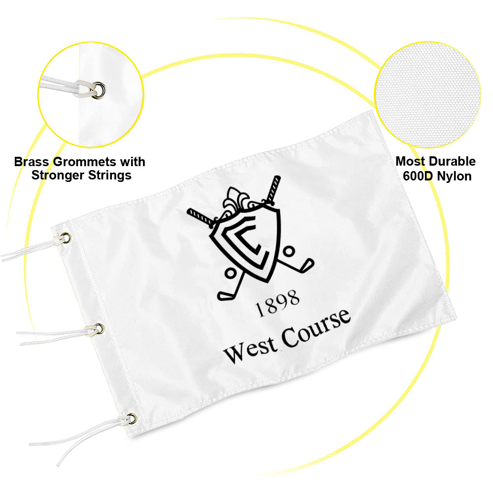 Fyon Country Club of Birmingham 1898 West Course Golf Pin Flag Banner Grommets