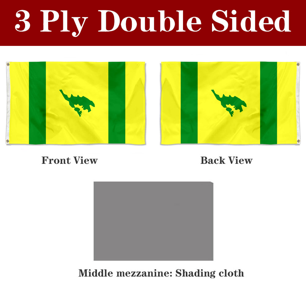 Fyon Municipality of Culebra, Puerto Rico Flag Indoor and outdoor banner