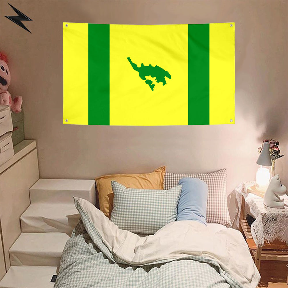 Fyon Municipality of Culebra, Puerto Rico Flag Indoor and outdoor banner