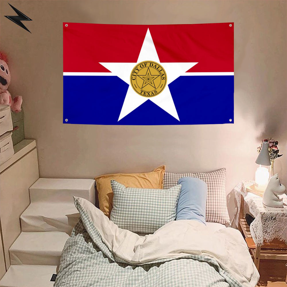 Fyon Dallas,Texas Flag Banner