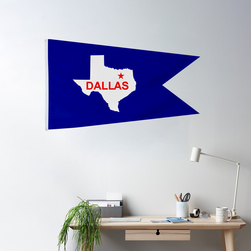 Fyon Dallas,Texas (1954-1967)Flag Banner