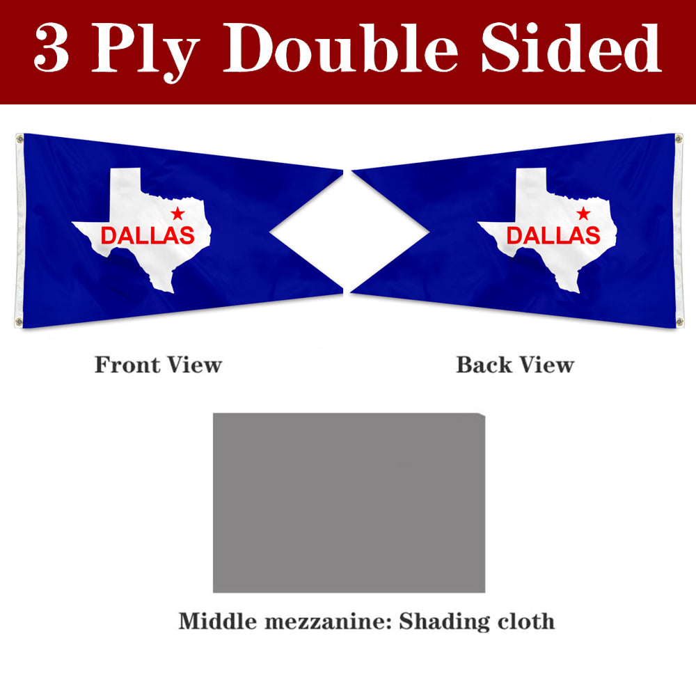 Fyon Dallas,Texas (1954-1967)Flag Banner