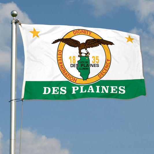 Fyon Des Plaines, Illinois Flag Banner