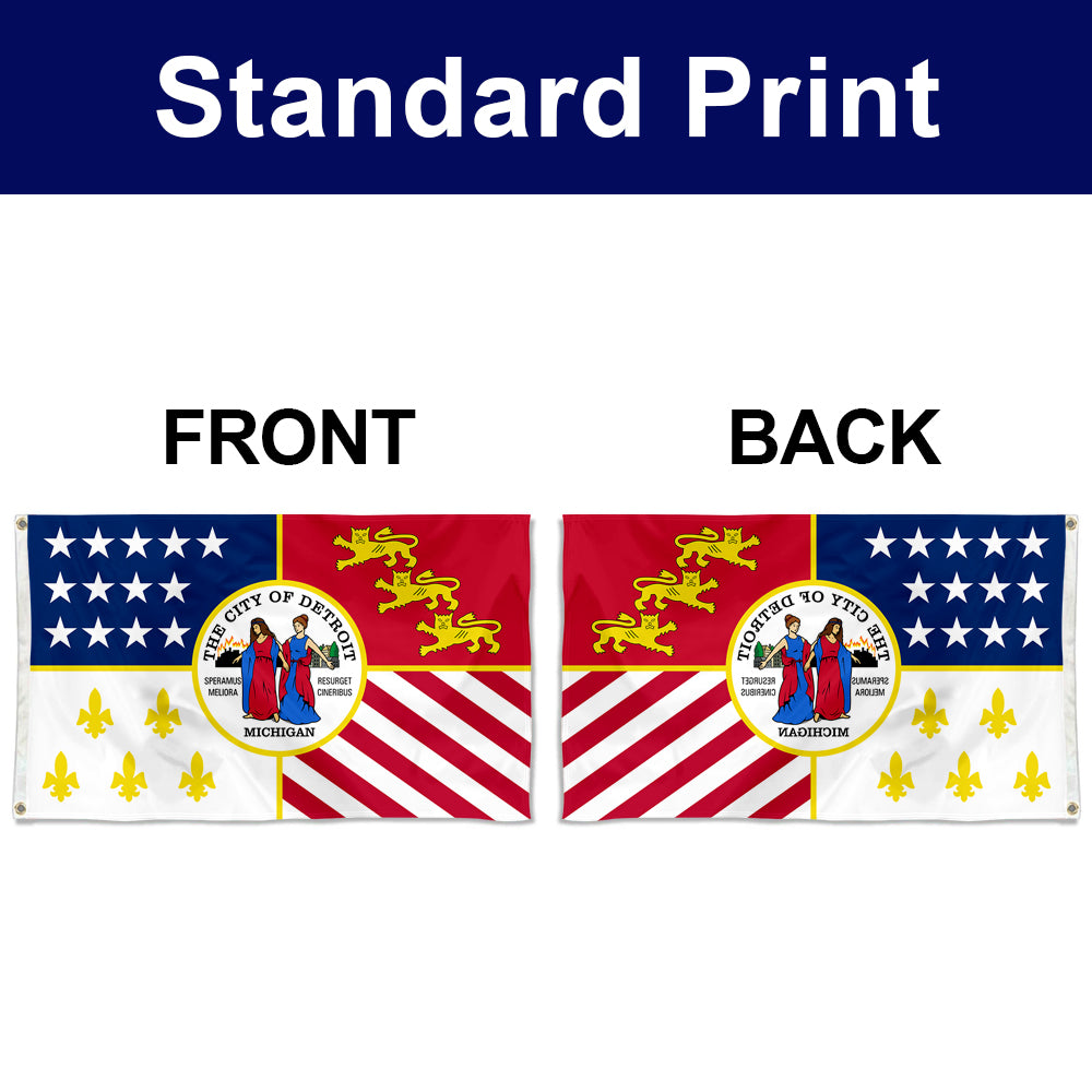 Fyon Detroit, Michigan Flag Banner