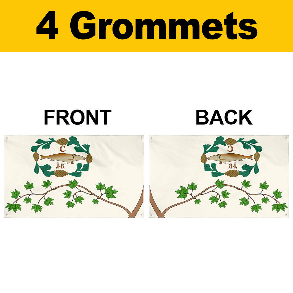 Fyon Drapeau des Patriotes de Saint-Eustache et de Saint-Benoît Flag Banner