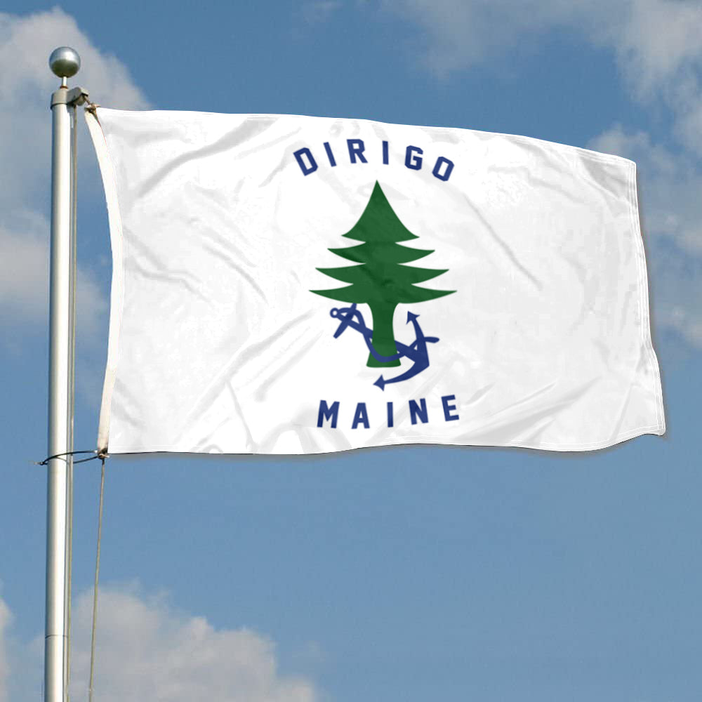 Fyon Ensign of Maine Flag Banner