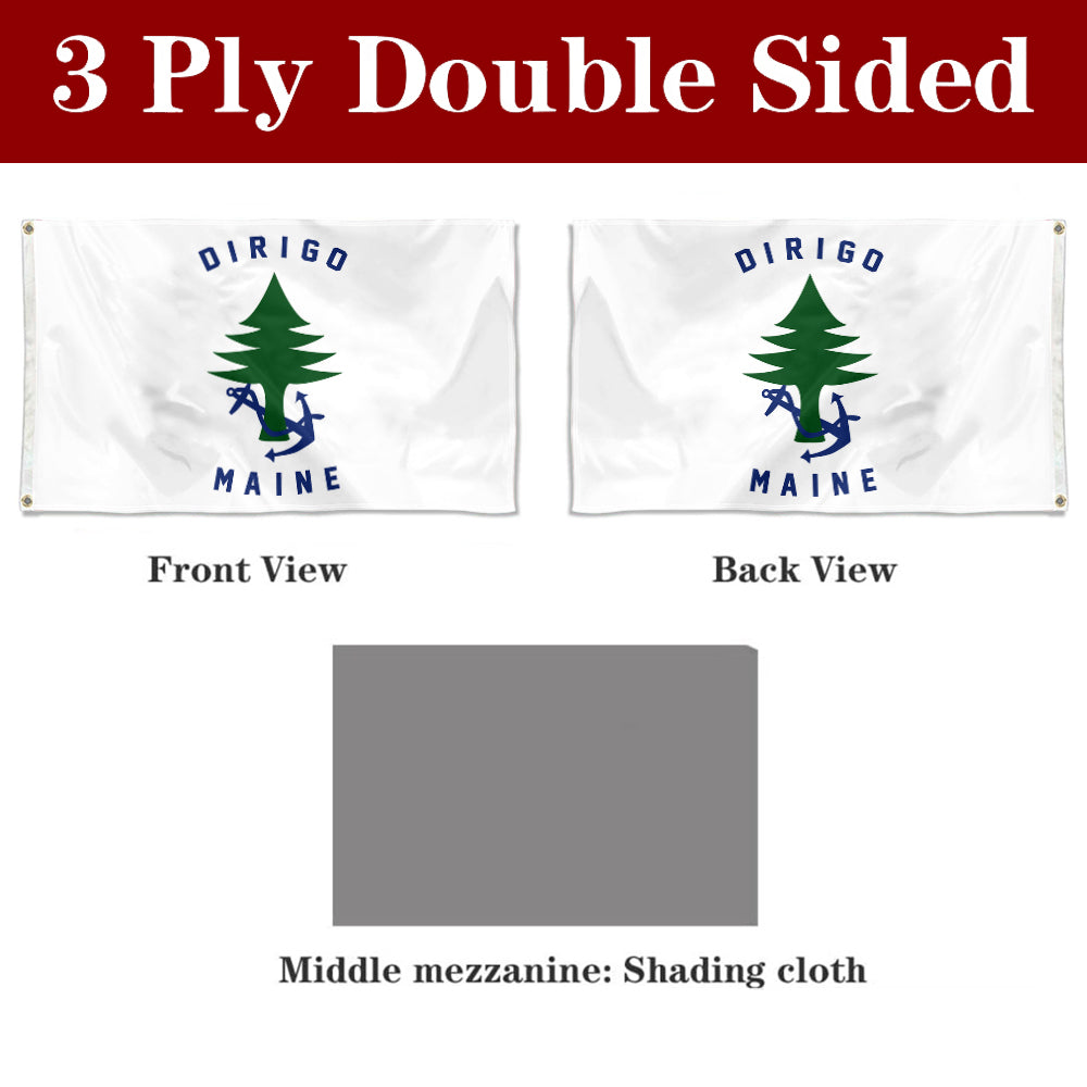 Fyon Ensign of Maine Flag Banner