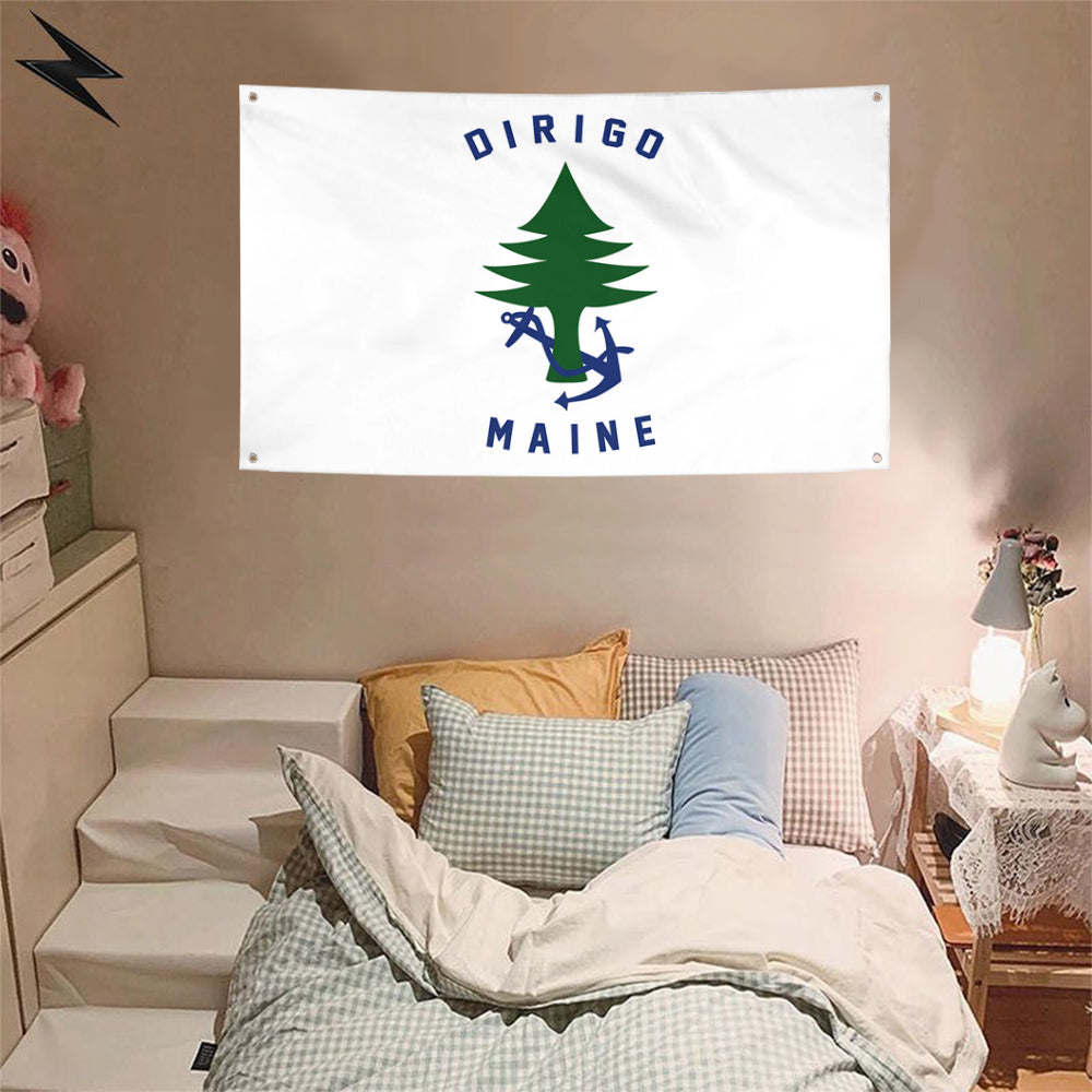 Fyon Ensign of Maine Flag Banner