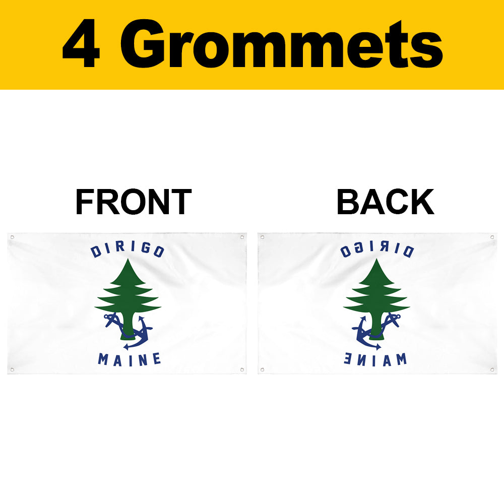 Fyon Ensign of Maine Flag Banner