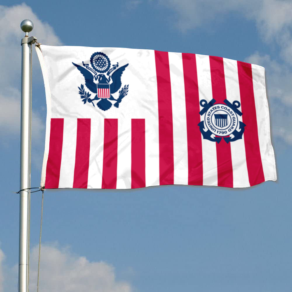 Fyon Ensign of the United States Coast Guard Flag Banner