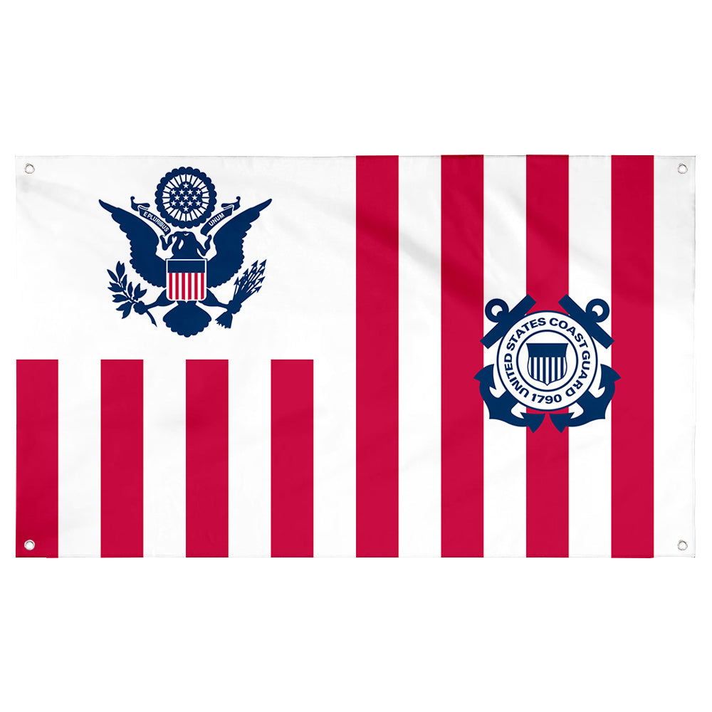 Fyon Ensign of the United States Coast Guard Flag Banner