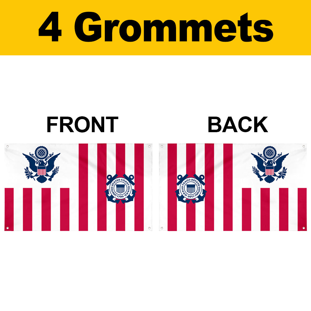 Fyon Ensign of the United States Coast Guard Flag Banner
