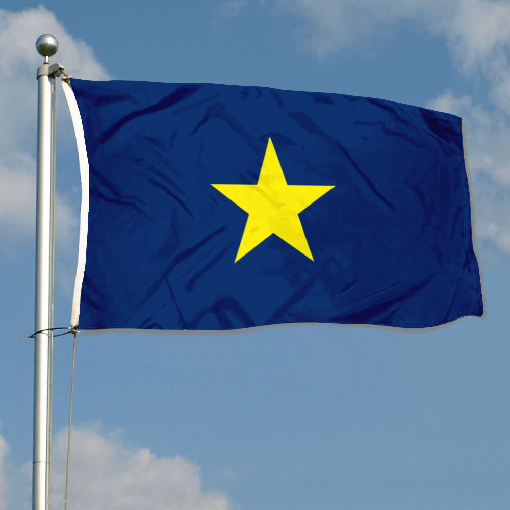 Fyon National over Texas (1836-1839, 1839-1879) Flag Banner