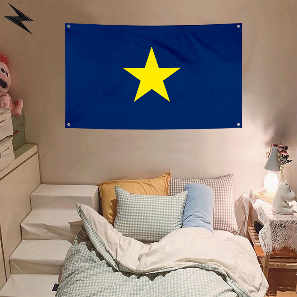 Fyon National over Texas (1836-1839, 1839-1879) Flag Banner