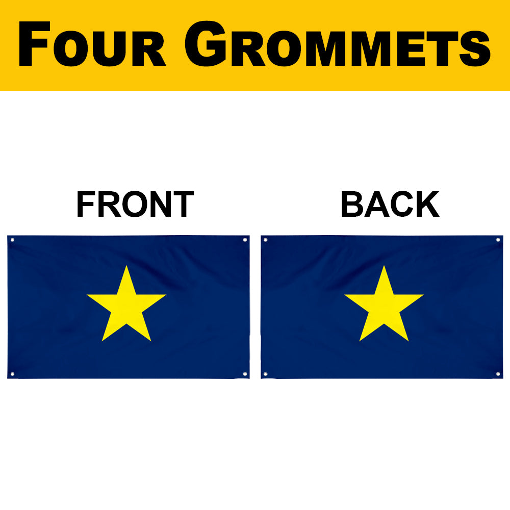 Fyon National over Texas (1836-1839, 1839-1879) Flag Banner