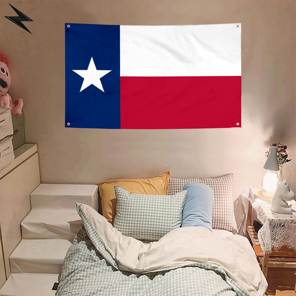 Fyon National over Texas (1839-1845-1846) Flag Banner