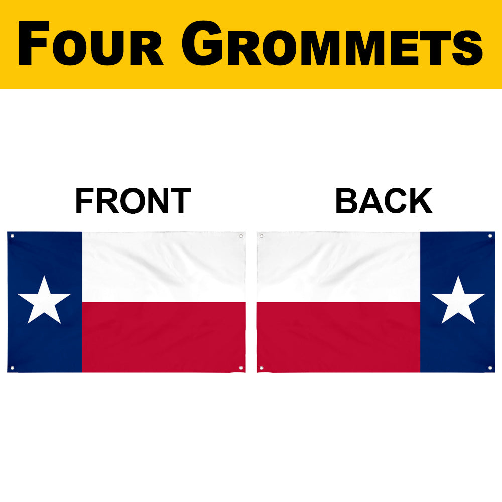 Fyon National over Texas (1839-1845-1846) Flag Banner