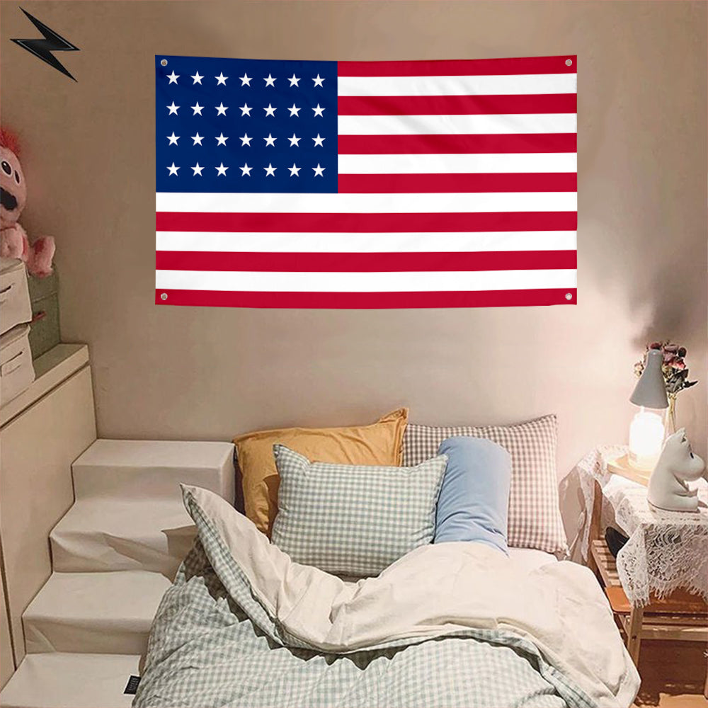 Fyon National over Texas (1845-1861-1865 present) Flag Banner