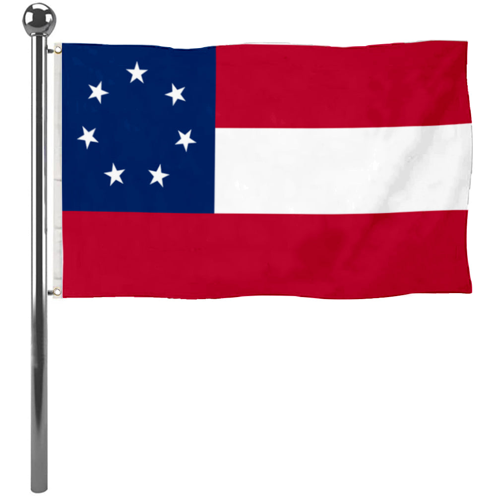 Fyon National over Texas (1861-1865) Flag Banner