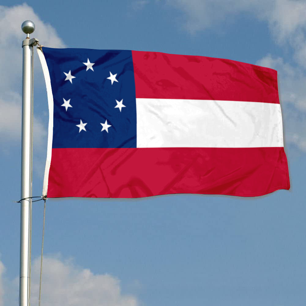 Fyon National over Texas (1861-1865) Flag Banner