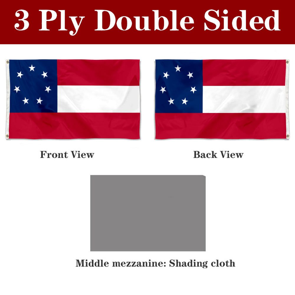 Fyon National over Texas (1861-1865) Flag Banner