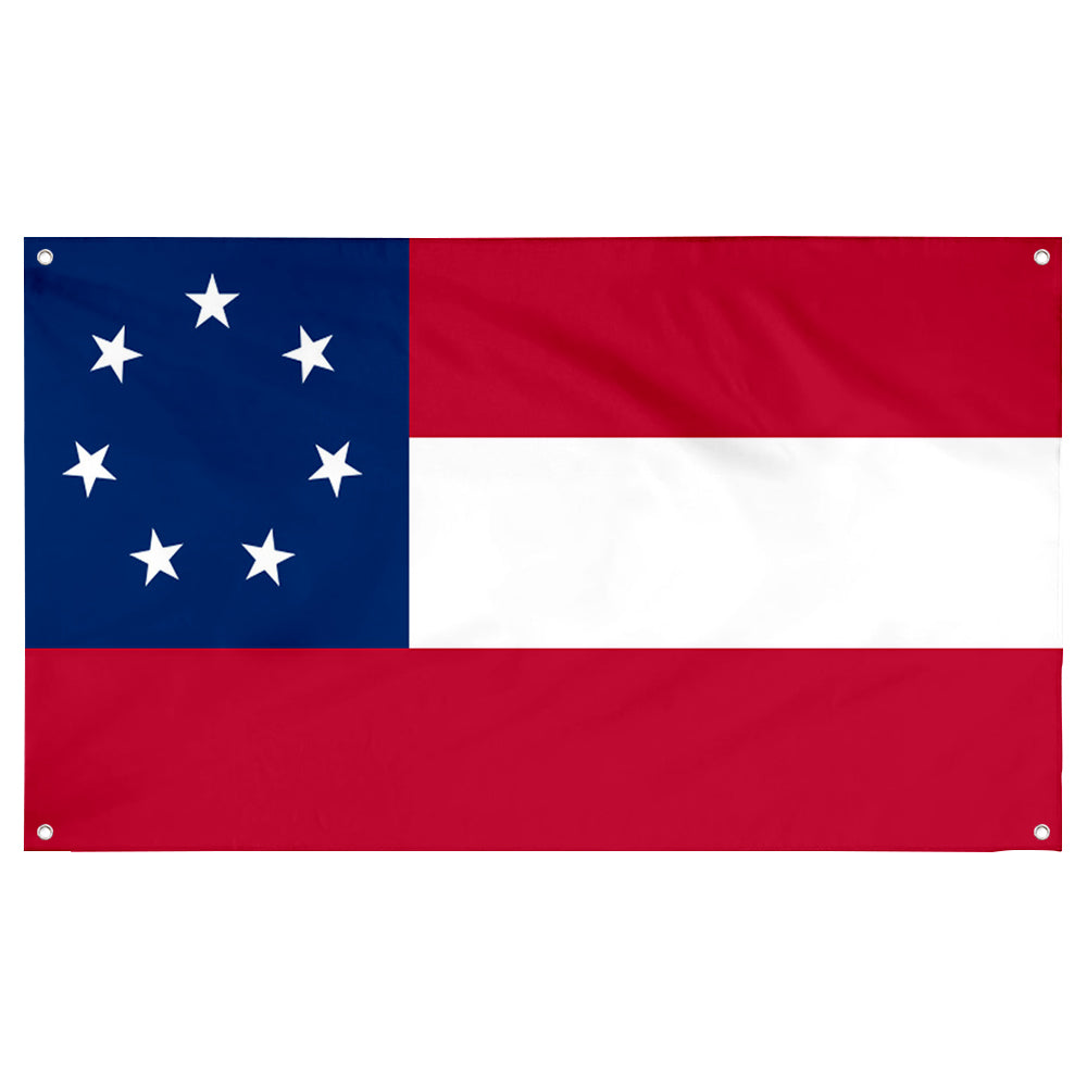 Fyon National over Texas (1861-1865) Flag Banner