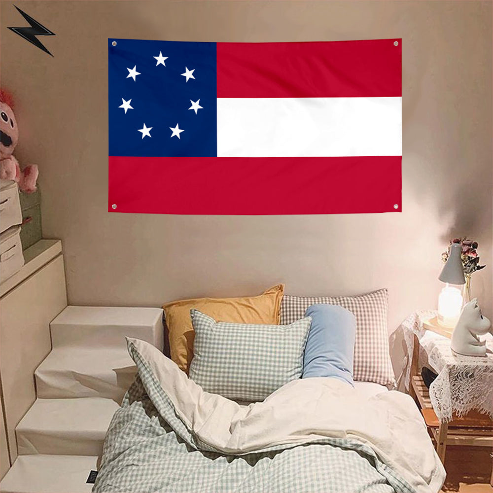 Fyon National over Texas (1861-1865) Flag Banner