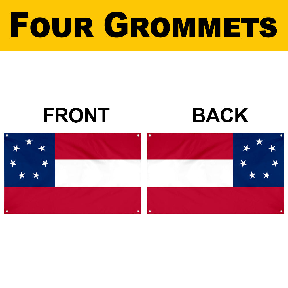 Fyon National over Texas (1861-1865) Flag Banner