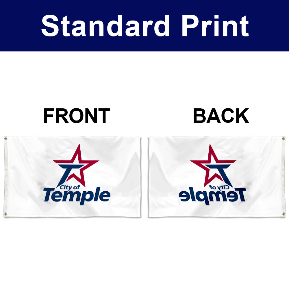 Fyon Temple,Texas Flag Banner