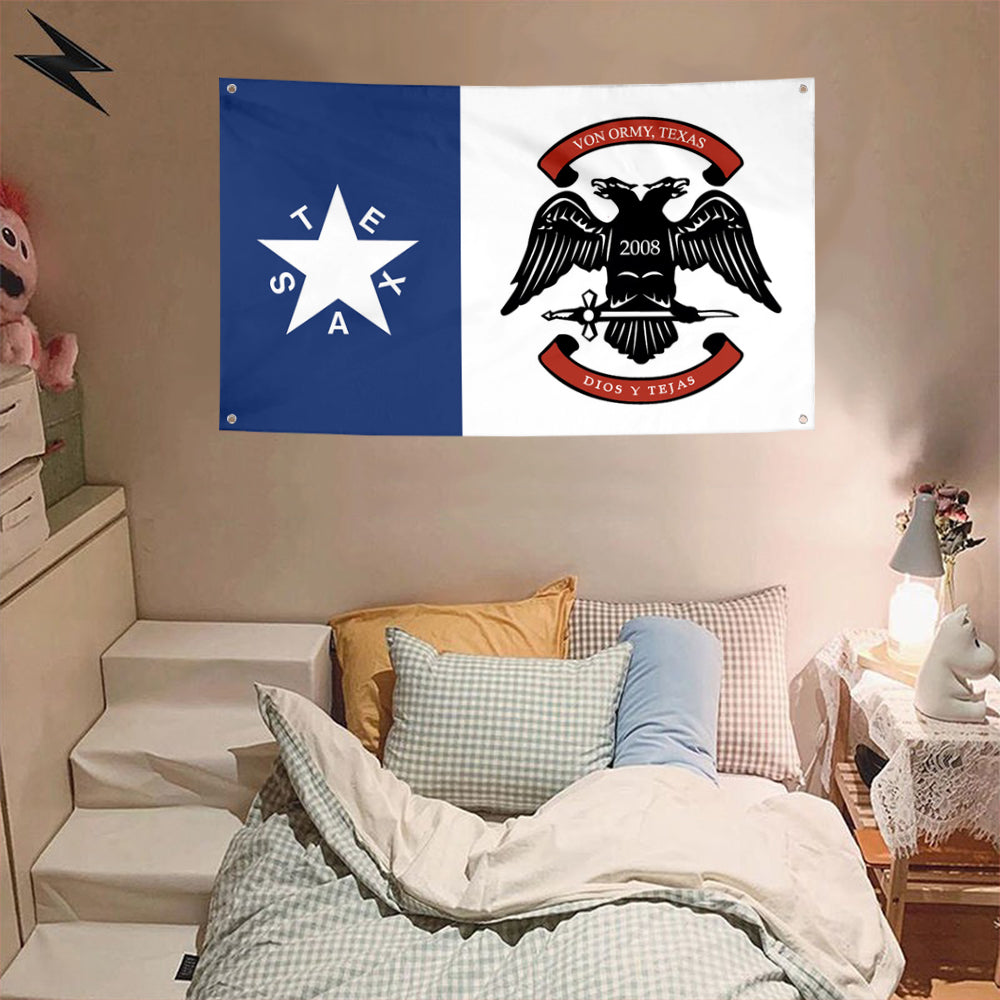 Fyon Von Ormy,Texas Flag Banner